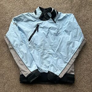 Gill Womens Dinghy Waterproof Jacket Blue and Gray Size 8